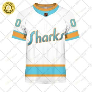Personalized Nhl San Jose Sharks Reverse Retro Style Tshirt