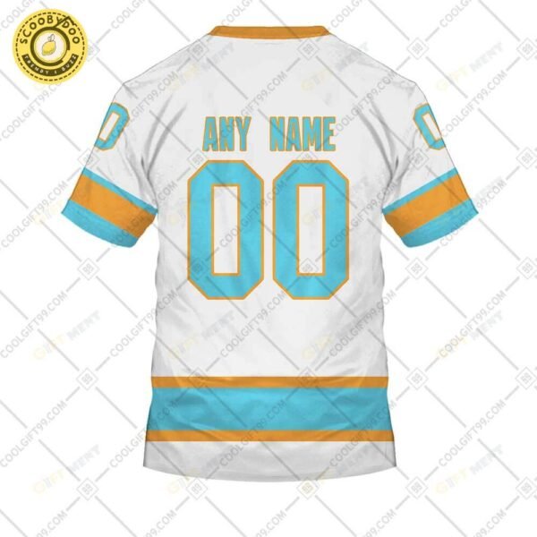 Personalized Nhl San Jose Sharks Reverse Retro Style Tshirt