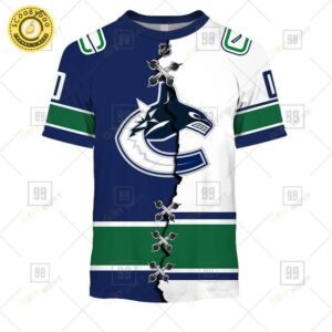 Personalized Nhl Vancouver Canucks Mix Jersey Tshirt