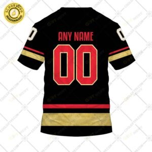 Personalized Nhl Vegas Golden Knights Reverse Retro Style Tshirt