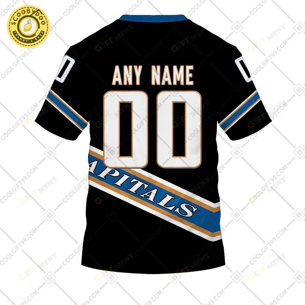Personalized Nhl Washington Capitals Reverse Retro Style Tshirt Personalized Nhl Washington Capitals Reverse Retro Style Tshirt