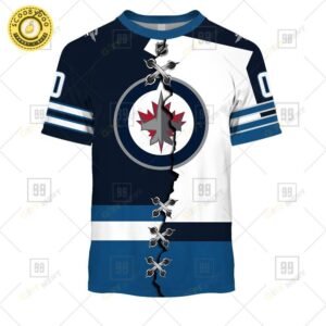 Personalized Nhl Winnipeg Jets Mix Jersey Tshirt