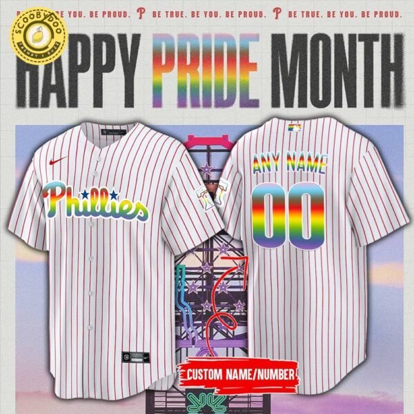 Philadelphia Phillies Pride Custom Jesey