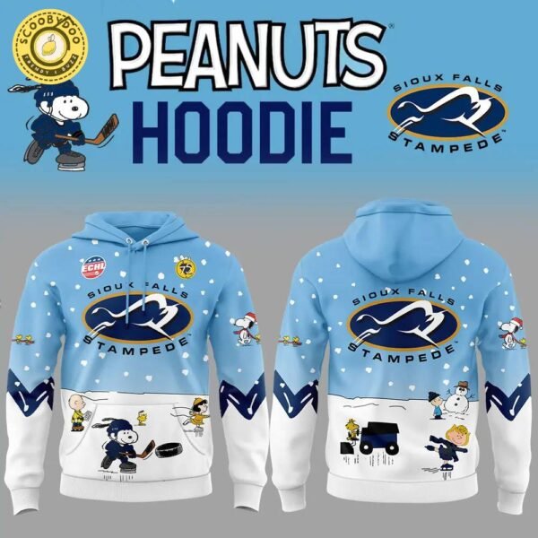 Sioux Falls Stampede Peanuts & Snoopy Night Hoodie V2