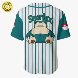 Snorlax Pokemon Otaku Cosplay Shirt Anime Baseball Jersey Anime Shirts