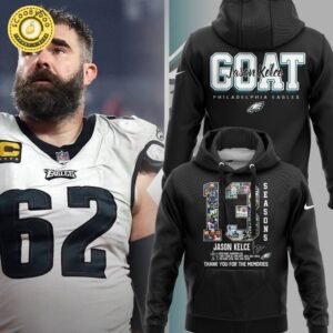 Special Jason Kelce NFL Black Hoodie On Sale