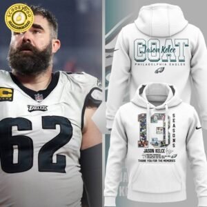 Special Jason Kelce NFL White Hoodie On Sale