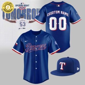 Texas Rangers Nike Home Replica Player Jersey – Blue