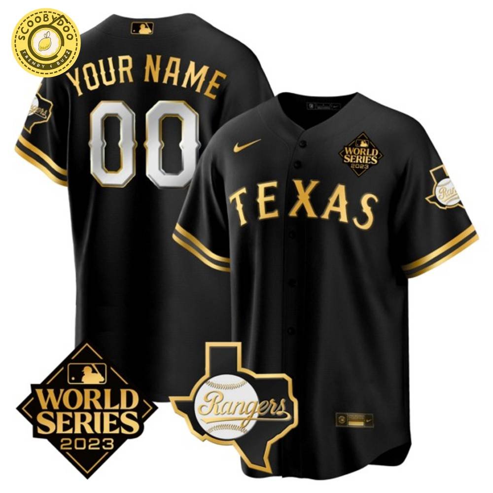 Texas Rangers World Series Champions Jersey - Custom Texas Rangers World Series Champions Jersey - Custom