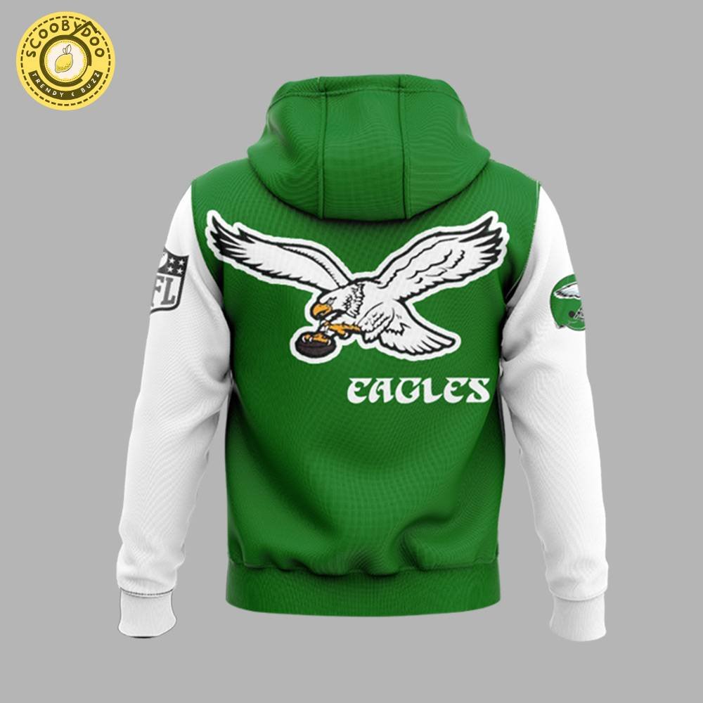 The iconic ’90s Philadelphia Eagles Letterman Jacket “Kelly Green” Hoodie On Sale The iconic ’90s Philadelphia Eagles Letterman Jacket “Kelly Green” Hoodie On Sale