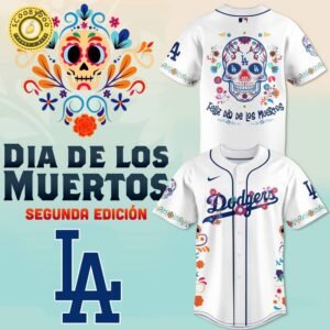 Unisex Nike Los Angeles Dodgers 2024 MLB Dia De Los Muertos Premium Limited Jersey (White) | MLB Dia De Los Muertos Dodgers Jersey