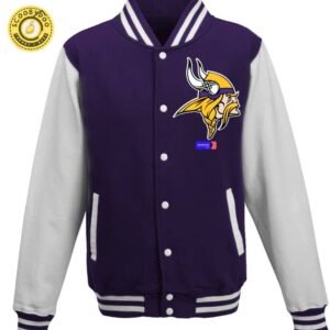 Veste Foot Us- Minnesota Vikings Nfl Baseball Jacket Unisex