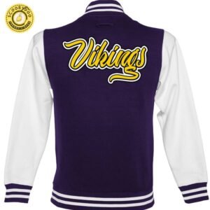 Veste Foot Us- Minnesota Vikings Nfl Baseball Jacket Unisex