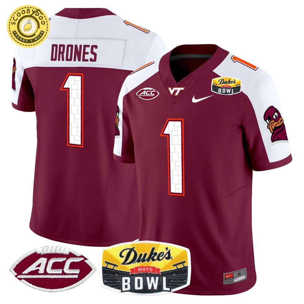 Virginia Tech Hokies 2025 Duke's Mayo Bowl Limited Edition Jersey Virginia Tech Hokies 2025 Duke's Mayo Bowl Limited Edition Jersey