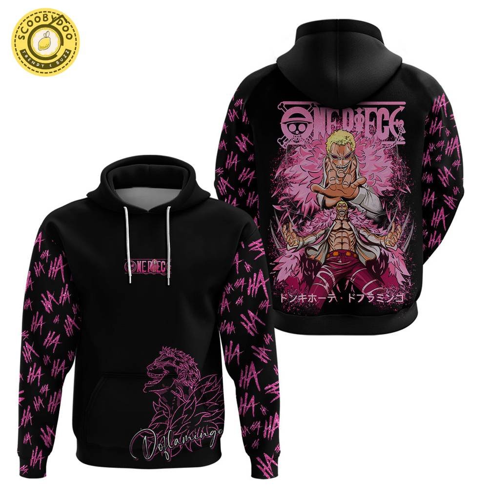 Anime Donquixote Doflamingo Hoodie One Piece Anime Donquixote Doflamingo Hoodie One Piece