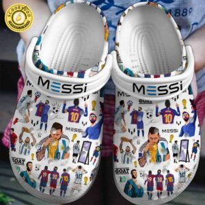 Footwearmerch Lionel Messi Football Soccer Sport Crocs Crocband Clogs Shoes