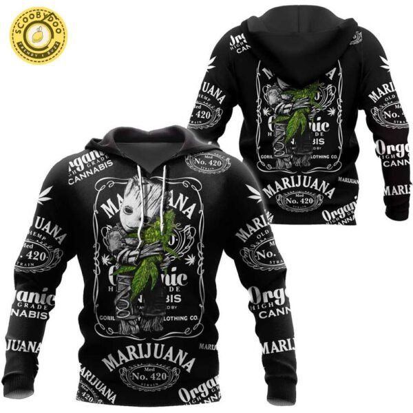 420 Art JD Name Symbol and Groot Clothes 3D Hoodie Limited Edition