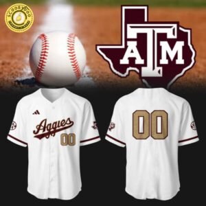 Aggies Limited Edition Custom Number Baseball Jersey Personalized