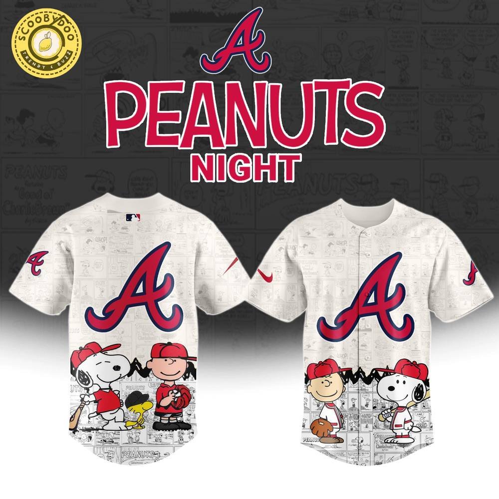 Atlanta Braves MLB x 75th Anniversary of Peanuts Limited Edition Baseball Jersey 2025 Atlanta Braves MLB x 75th Anniversary of Peanuts Limited Edition Baseball Jersey 2025
