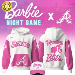 Atlanta Braves MLB x Barbie Night Game Limited Edition Hoodie 2025