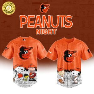 Baltimore Orioles MLB x 75th Anniversary of Peanuts Limited Edition Jersey 2025