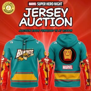 Buffalo Bandits Marvel Super Hero Night 2025 Hoodie – Limited Edition