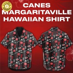Carolina Hurricanes x Margaritaville Night Premium Limited Edition Hawaii Shirt