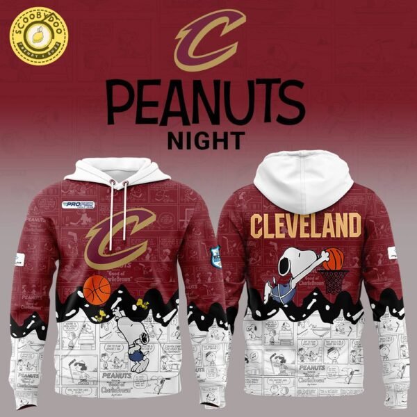 Cleveland Cavaliers 75th Anniversary of Peanuts Limited Edition Hoodie