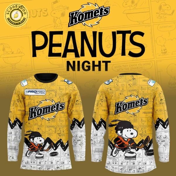 Fort Wayne Komets 75th Anniversary of Peanuts Limited Edition Hoodie