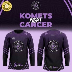 Fort Wayne Komets Fight Cancer Night Limited Edition NHL Jersey