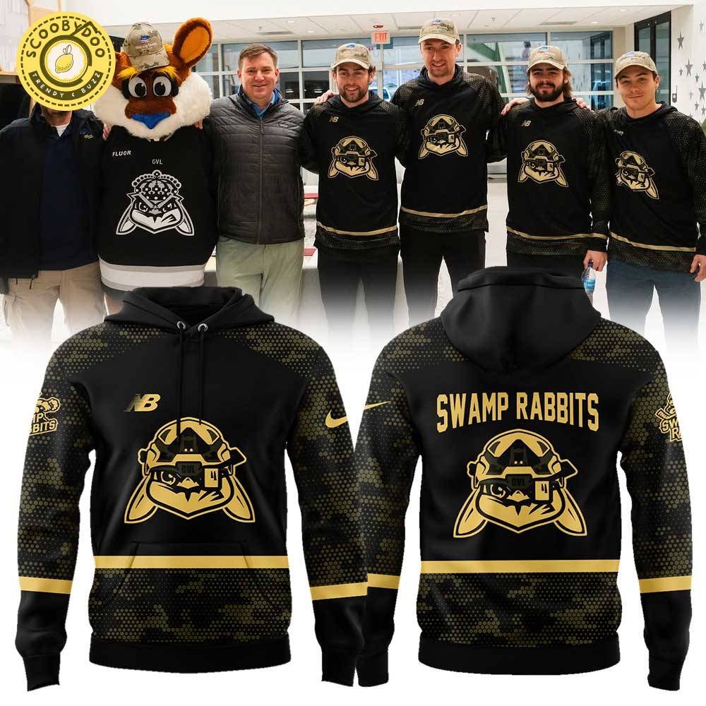 Greenville Swamp Rabbits Military Appreciation Day Hoodie Greenville Swamp Rabbits Military Appreciation Day Hoodie