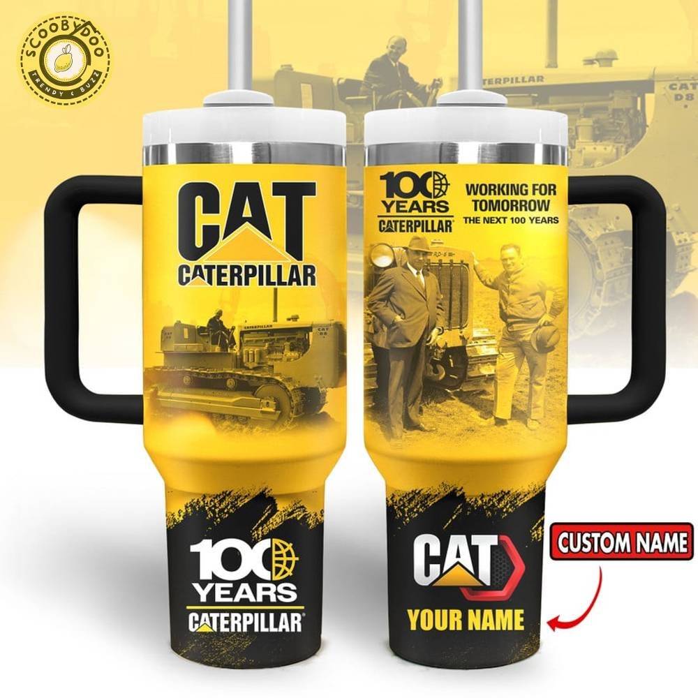 HANDLE TUMBLER 100 Years Caterpillar Working for Tomorrow Limited Edition HANDLE TUMBLER 100 Years Caterpillar Working for Tomorrow Limited Edition