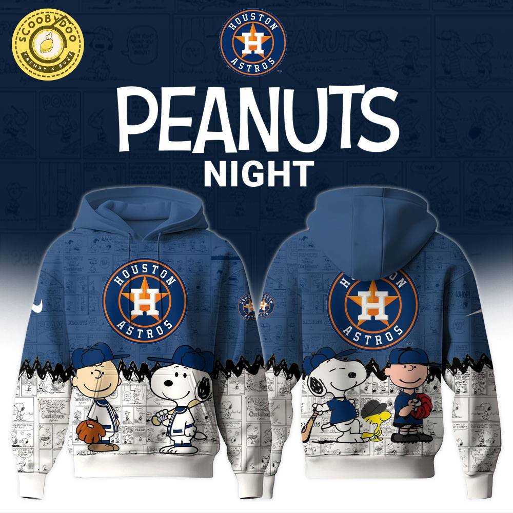 Houston Astros MLB x 75th Anniversary of Peanuts Limited Edition Hoodie 2025 Houston Astros MLB x 75th Anniversary of Peanuts Limited Edition Hoodie 2025