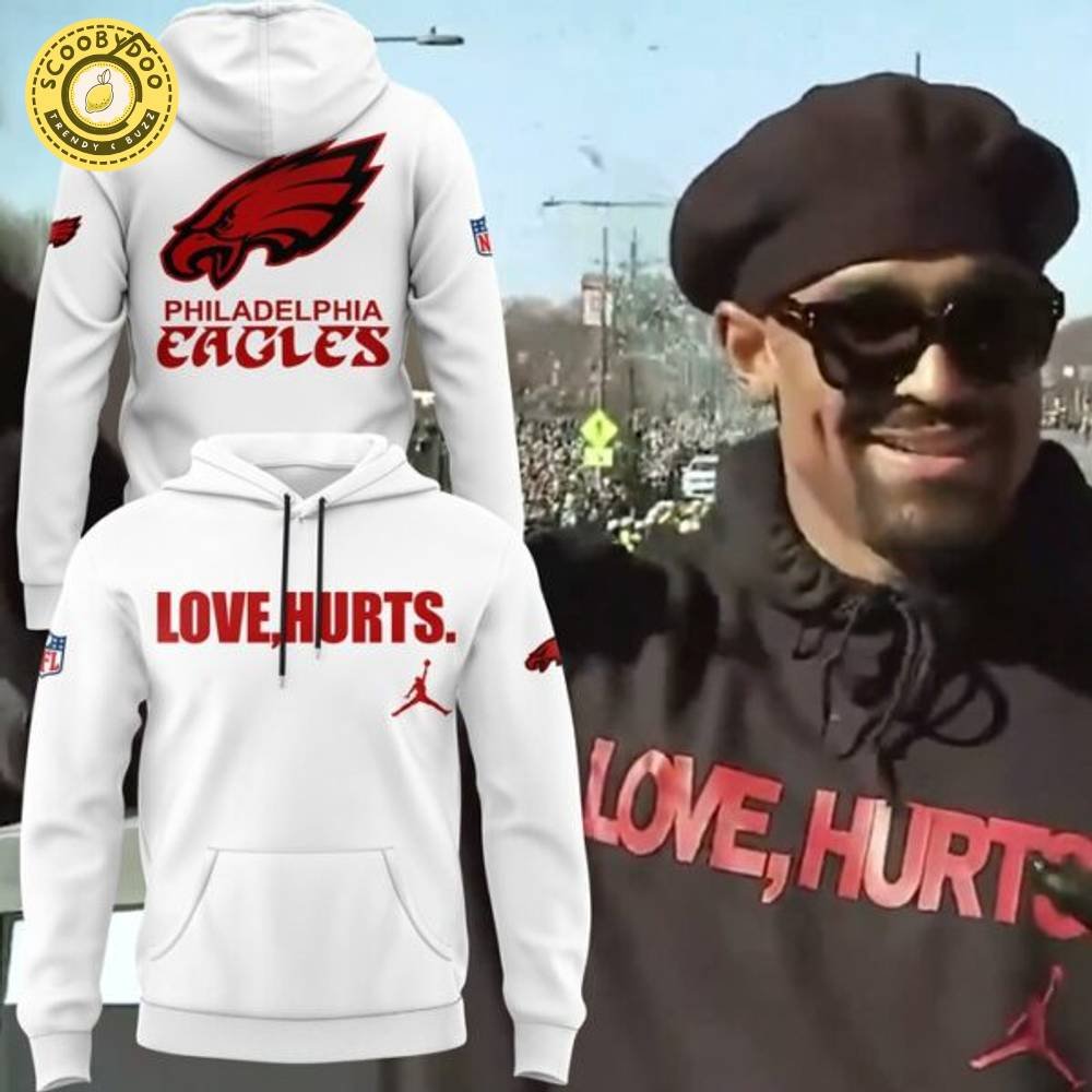 Jalen Hurts Eagles Football Hoodie - White Limited Edition Jordan Style Jalen Hurts Eagles Football Hoodie - White Limited Edition Jordan Style