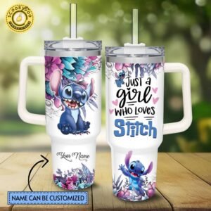 LIST 1500 Skinny Straight 40oz Tumbler “Give a Girl Who Loves Stitch” Limited Edition