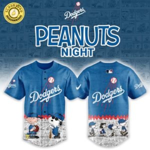 Los Angeles Dodgers x 75th Peanut Anniversary Baseball Jersey Limited Edition