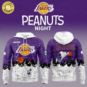 Los Angeles Lakers 75th Anniversary of Peanuts Limited Edition Hoodie