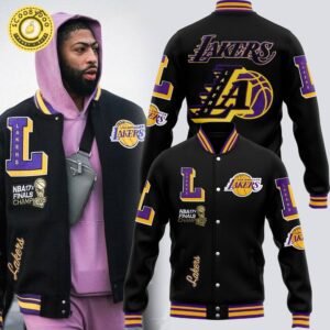 Los Angeles Lakers New Bomber Jacket NBA 17x Final Champions Edition
