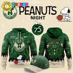 Milwaukee Bucks 75th Anniversary of Peanuts Limited Edition Hoodie