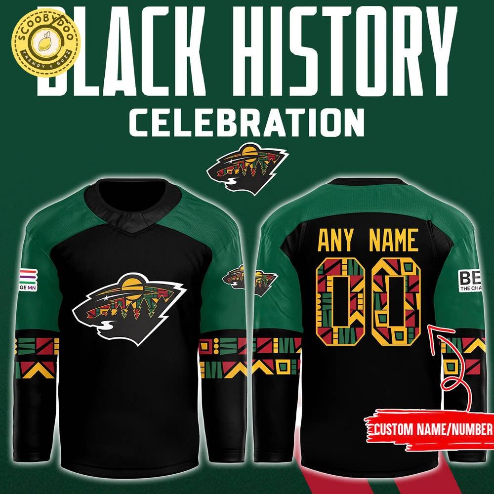 Minnesota Wild Black History Celebration Ticket Pack NHL Jersey Minnesota Wild Black History Celebration Ticket Pack NHL Jersey