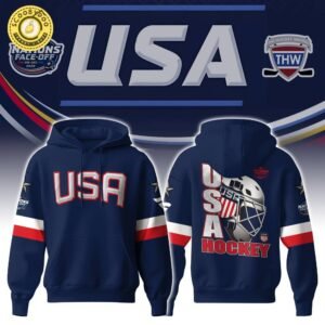 NHL 4 Nations Faceoff USA Premium Hoodie Limited Edition