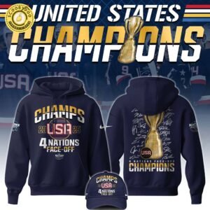 NHL 4 Nations USA Champions Limited Edition 2025 Hoodie