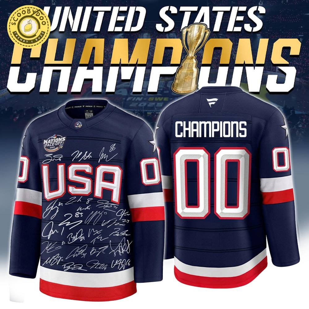 NHL 4 Nations USA Champions Premium NHL Jersey Limited Edition V2 NHL 4 Nations USA Champions Premium NHL Jersey Limited Edition V2