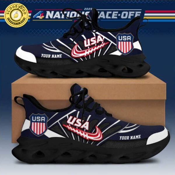 NHL 4 Nations USA Personalized Max Soul Shoes Limited Edition