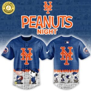 New York Mets x 75th Peanut Anniversary Baseball Jersey Limited Edition