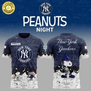 New York Yankees 75th Anniversary of Peanuts Limited Edition T-shirt 2025