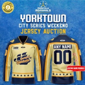 Norfolk Admirals x Yorktown City Series NHL Jersey Limited Edition