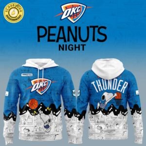 Oklahoma City Thunder 75th Anniversary of Peanuts Limited Edition Hoodie