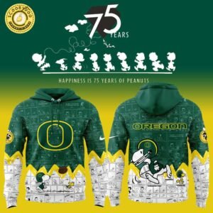 Oregon Football 75th Anniversary of Peanuts Limited Edition Hoodie