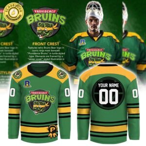 Providence Bruins Turtle Powered RI Comic Combo Hockey Jersey – Limited Edition